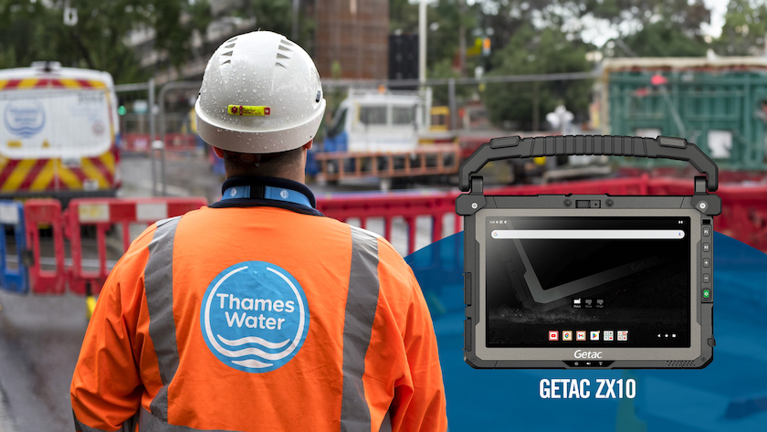 Thames Water wählt das Android-Tablet ZX10 von Getac als Basis eines neuen IT-Großprojekts zur Optimierung der Produktivität des Außendienstes