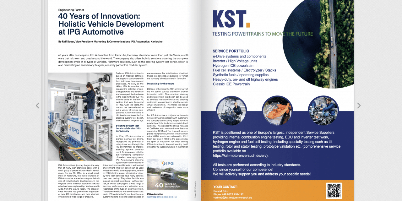 40 Years of Innovation: Holistic Vehicle Development at IPG Automotive
