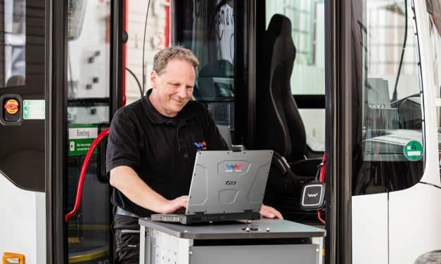 WABCOWÜRTH SETZT AUF GETAC: ZUVERLÄSSIGE NUTZFAHRZEUG-DIAGNOSE UNTER HARTEN BEDINGUNGEN.  GETAC S410 LAPTOPS EUROPAWEIT IM EINSATZ IN DER NUTZFAHRZEUG-DIAGNOSE