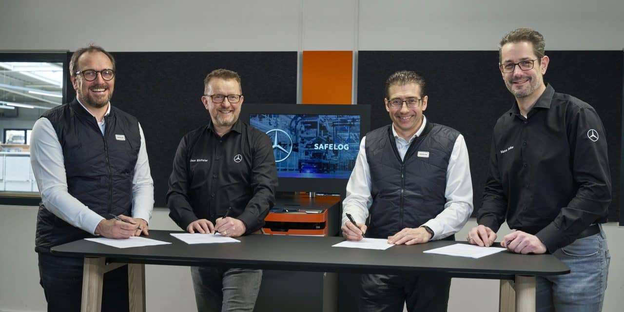 Optimierte Produktionsprozesse.  SAFELOG erweitert Zusammenarbeit mit dem Autobauer Mercedes-Benz