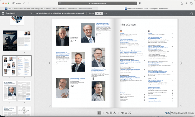 Neu erschienen: OEM&Lieferant – Special Issue Autoregionen International