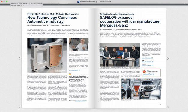 SAFELOG expands cooperation with car manufacturer Mercedes-Benz