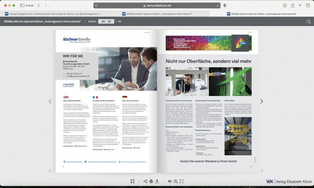 Unternehmenspräsentationen BüchnerBarella Versicherungsmakler GmbH  und KSI Klaus Stahl Industrielackierungen GmbH