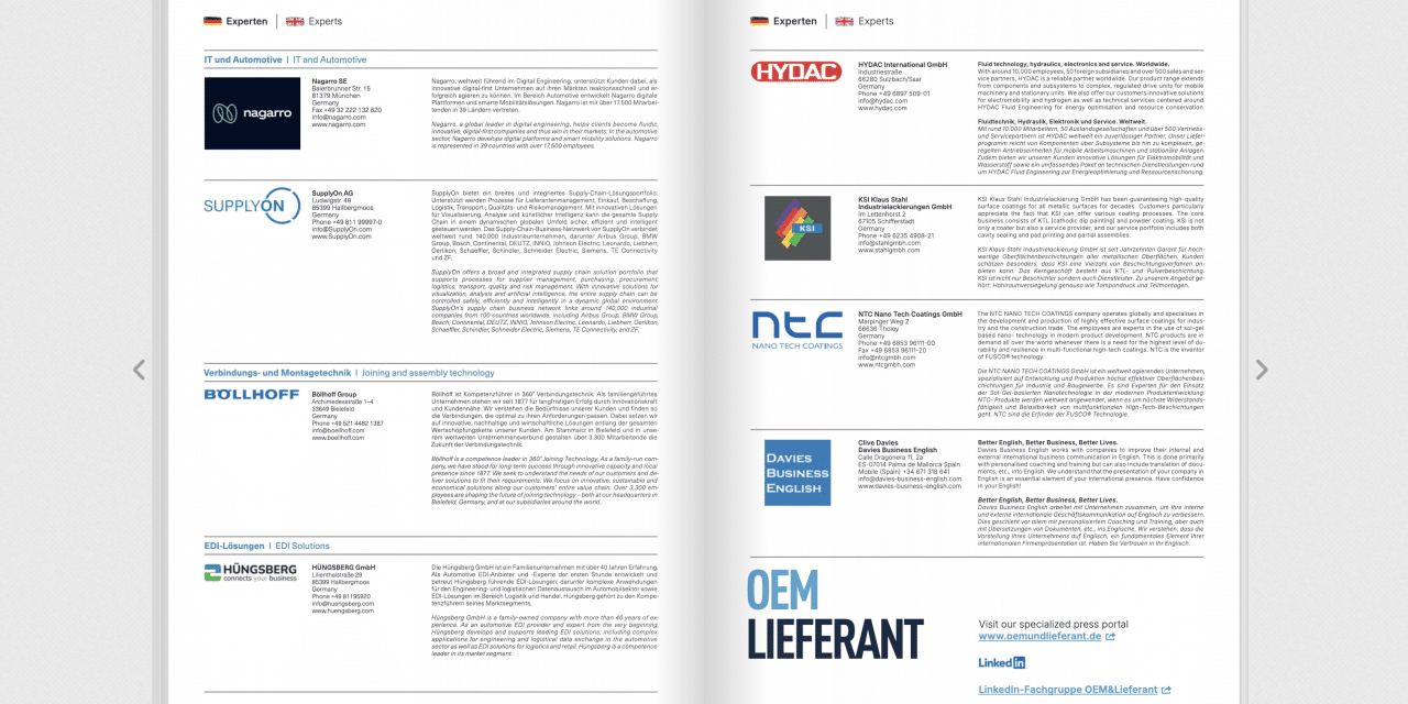 OEM&Lieferant – Digitale Fachzeitschrift für die Automobil- und Zulieferindustrie
