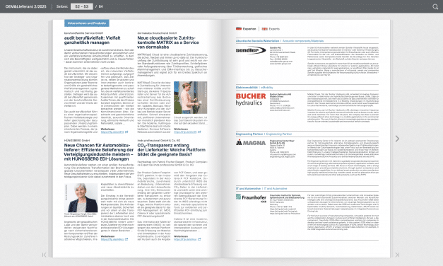 Lesetipps aus OEM&Lieferant digital, Ausgabe II/2025