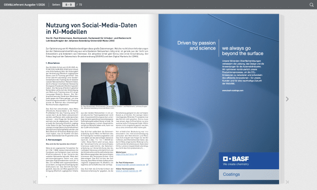 Recht: Nutzung von Social-Media-Daten in KI-Modellen