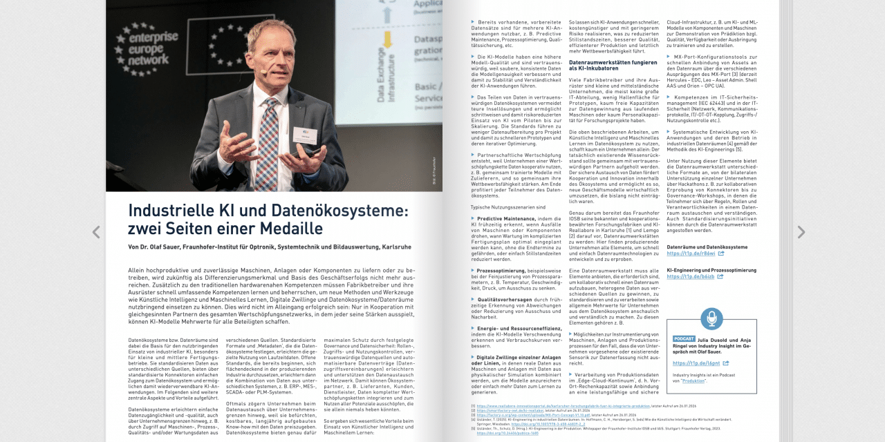 Industrielle KI und Datenökosysteme:  zwei Seiten einer Medaille