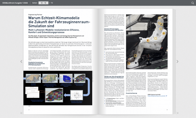 Warum Echtzeit-Klimamodelle die Zukunft der Fahrzeuginnenraum Simulation sind Multi-Luftzonen-Modelle revolutionieren Effizienz, Komfort und Entwicklungsprozesse