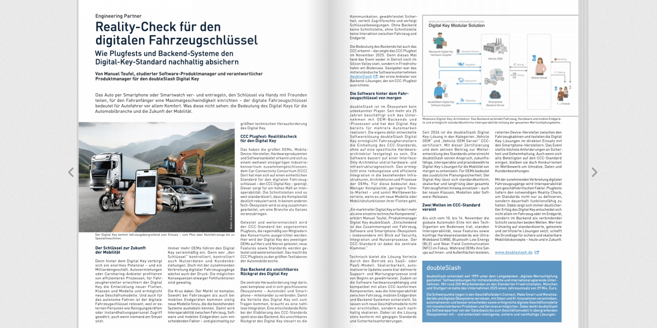 Reality-Check für den digitalen Fahrzeugschlüssel Wie Plugfests und Backend-Systeme den Digital-Key-Standard nachhaltig absichern