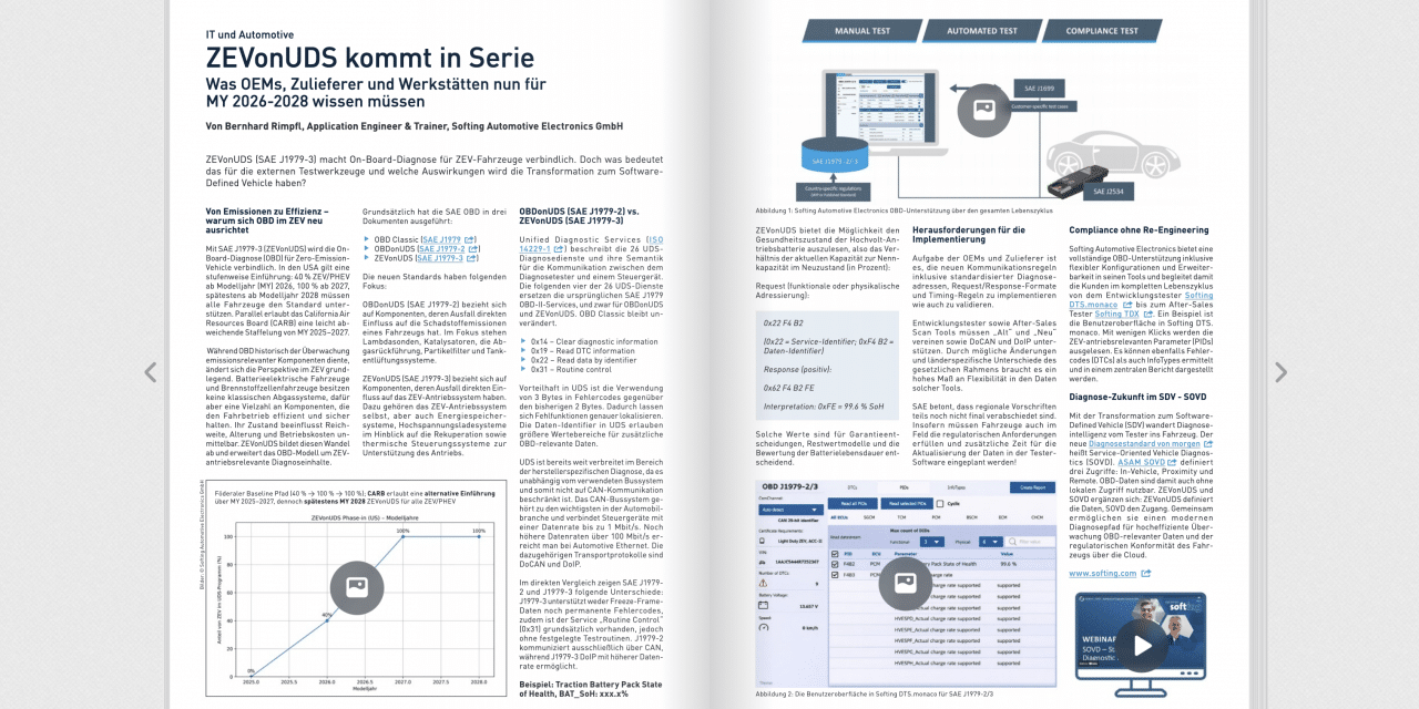 ZEVonUDS kommt in Serie Was OEMs, Zulieferer und Werkstätten nun für MY 2026-2028 wissen müsse
