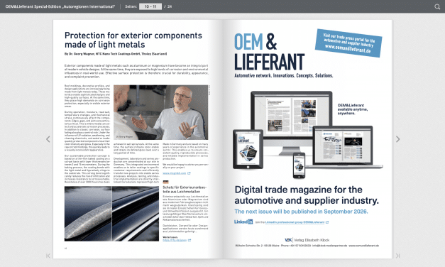 Protection for exterior components made of light metals