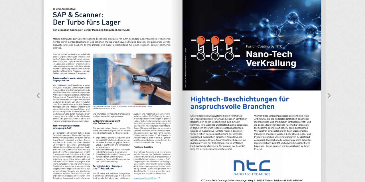 SAP & Scanner: Der Turbo fürs Lager