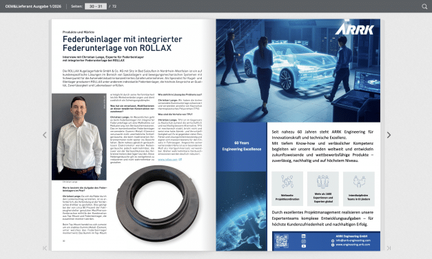 Federbeinlager mit integrierter Federunterlage von ROLLAX