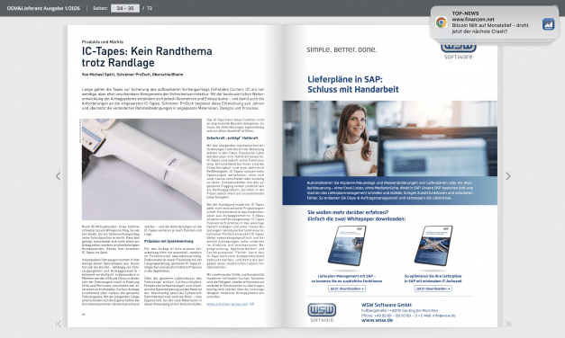 IC-Tapes: Kein Randthema trotz Randlage