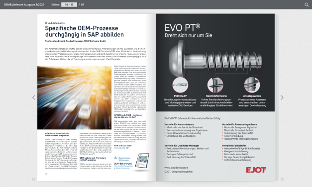 Spezifische OEM-Prozesse durchgängig in SAP abbilden Von Stephan Eckert, Product Manager, WSW Software GmbH